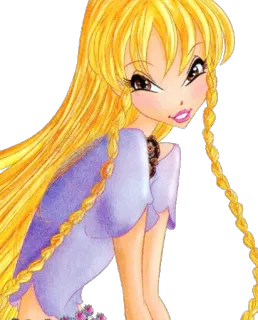 ☺️ Stella Winx Club desenho animado, fada, mágica, menina, loira telegram sticker