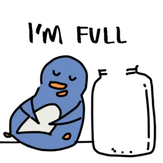 😊 pingouin, oiseau, mignon, animal, dessin animé, kawaii telegram sticker