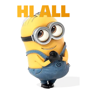 😥 Minion мультик, анимированный, миньон, желтый, смешной, персонаж telegram sticker