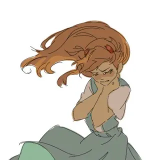 💗 女の子, アニメ, 泣く, 悲しい, エモい whatsapp sticker