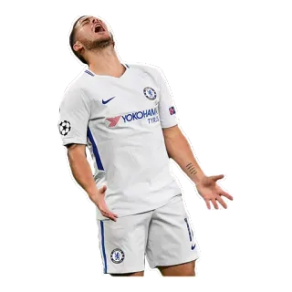 😣 футбол, американский футбол, спорт, Азар, Челси, игрок telegram sticker