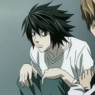 🍎 L Death Note L, Death Note, Anime, Mangá, Detetive telegram sticker