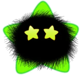 ⭐ star, monster, cartoon, eyes, cute whatsapp sticker