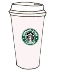 🥤 COFFEE starbucks, coffee, drink, beverage, cafe, logo telegram sticker