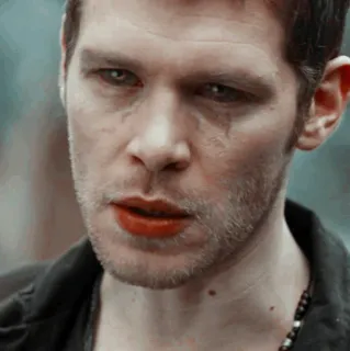 🥐 Klaus Mikaelson The Vampire Diaries vampire, série TV, Klaus Mikaelson, Vampire Diaries, surnaturel, horreur, drame telegram sticker