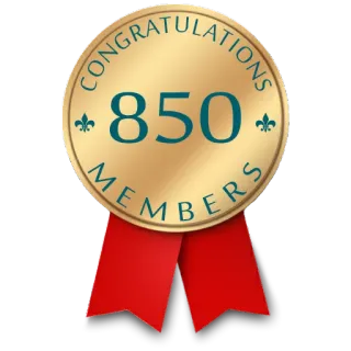 ⚜ CONGRATULATIONS 850 MEMBERS congratulations, members, achievement, celebration, award telegram sticker