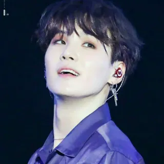 ⚡ Suga K-pop, música, ídolo, BTS, cantante, artista telegram sticker