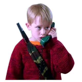 😎 Kevin McCallister Home Alone 나홀로 집에, 케빈, 맥컬리 컬킨, 영화, 90년대, 크리스마스, 아이 telegram sticker