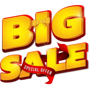 📣 BIG SALE SPECIAL OFFER vente, réduction, offre, shopping, promotion, grande vente whatsapp sticker