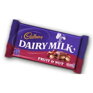 🍫 DAIRY MILK FRUIT & NUT cioccolato, caramella, snack, cibo, latte, frutta, noce whatsapp sticker