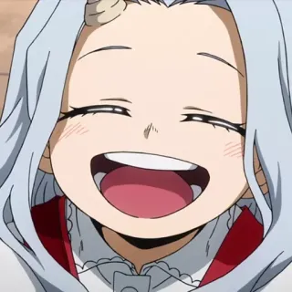 🎭 Eri My Hero Academia Аниме, Манга, Моя геройская академия, Эри, улыбка, милый whatsapp sticker