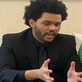 😬 The Weeknd singer, musician, artist, suit, portrait, man telegram sticker