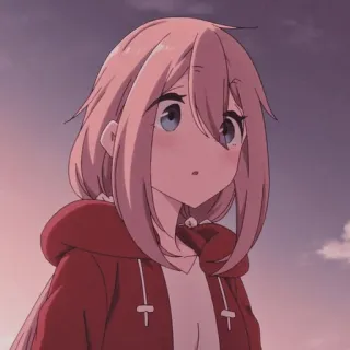 🌸 Rin Shima Yuru Camp Anime, Personaggio, Carino, Ragazza, Animazione telegram sticker