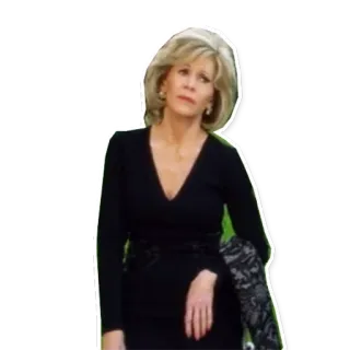 😒 Jane Fonda aktorka, celebrytka, kobieta, blondynka, osoba, Jane Fonda telegram sticker