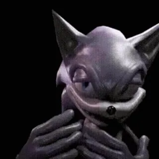 😈 Sonic the Hedgehog sonic, hedgehog, horror, creepy, fanart, 3d, expressions, gaming telegram sticker