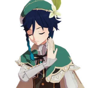 ✋ Venti Genshin Impact Anime, Jogo, Venti, Genshin Impact telegram sticker