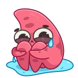 😢 悲しい, 泣く, 絵文字, 漫画, 涙, 落ち込む telegram sticker