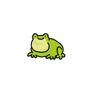 😀 Frosch, Amphibie, Grün, Niedlich, Tier, Cartoon whatsapp sticker