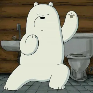 ✨ Ice Bear We Bare Bears Pardo de Hielo, We Bare Bears, Cartoon Network, Oso Polar, Dibujos Animados, Animación telegram sticker