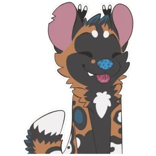 😃 chien, animal, mignon, animal de compagnie, dessin animé, autocollant whatsapp sticker