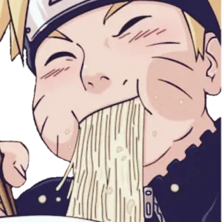 😋 Naruto Uzumaki Naruto Naruto, Anime, Ramen, Comendo, Macarrão telegram sticker