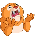 ๐ญ cat, animal, sticker, cartoon, expression, funny telegram sticker