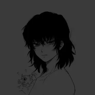 🖤 Inosuke Hashibira Demon Slayer anime, demon slayer, inosuke, inosuke hashibira, fanart whatsapp sticker