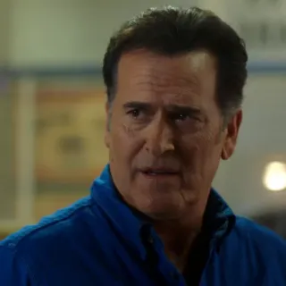 🤔 Ash Williams Evil Dead эш уильямс, зловещие мертвецы, ужасы, брюс кэмпбелл, фильм telegram sticker