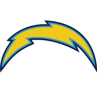 🏈 Лос-Анджелес Чарджерс, НФЛ, Американский футбол, Спорт, Логотип команды telegram sticker