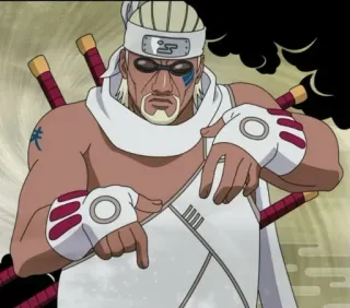 🐙 Killer Bee Naruto anime, ninja, swords, fighter, character, Killer Bee, Naruto telegram sticker