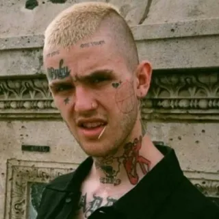 😠 Lil Peep แร็ปเปอร์, เพลง, รอยสัก, ภาพเหมือน, นักร้อง, Lil Peep telegram sticker