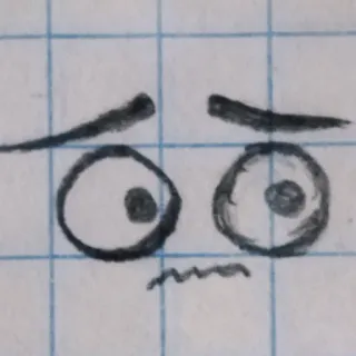 😰 dibujo animado, cara, ojos, expresión, triste telegram sticker