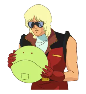 😐 Char Aznable Mobile Suit Gundam Аниме, Чар Азнабль, Гандам, Меха, Зион telegram sticker
