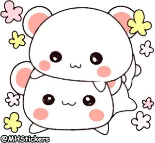 @MHStickers Hearty Bear 6 telegram stickers
