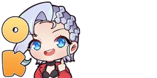 👌 anime, sticker, cute, finger, gesture, emoji telegram sticker