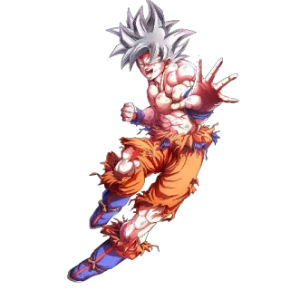 👊 Goku Dragon Ball Anime, Dragon Ball, Goku, Ultra Instinct, Vechten, Super Saiyan, Manga telegram sticker
