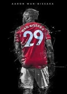 💥 Aaron Wan-Bissaka AARON WAN-BISSAKA Aaron Wan-Bissaka, calcio, calciatore, atleta, Manchester United, giocatore telegram sticker