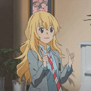 🩰 Kaori Miyazono Your Lie in April Anime, Personage, Meisje, Schooluniform, Kaori, Miyazono telegram sticker