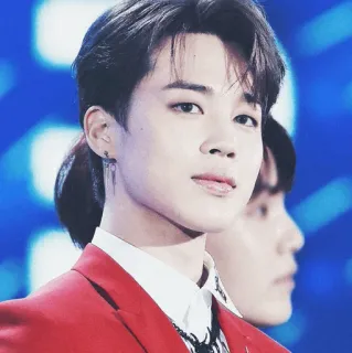 🔖 Jimin K-pop, Cantante, Jimin, BTS, Música, Ídolo, Retrato telegram sticker