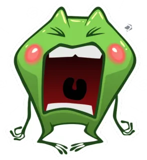 😫 rã, bravo, desenho animado, engraçado, fofo, meme telegram sticker