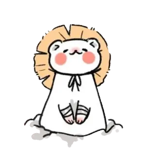 🍵 cute, animal, bear, lion, sticker, cartoon whatsapp sticker