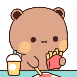 Eating Bear telegram stickers