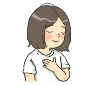 😪 만화, 소녀, 울음, 감정, 슬픈 whatsapp sticker