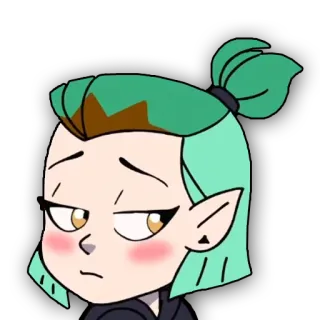 🍅 Amity Blight The Owl House 만화, 애니메이션, 귀여운, 표정, 캐릭터, 마녀, 텔레비전 telegram sticker