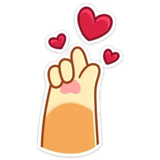 🫰 사랑, 하트, 손하트, 핑거하트, 손 제스처 telegram sticker