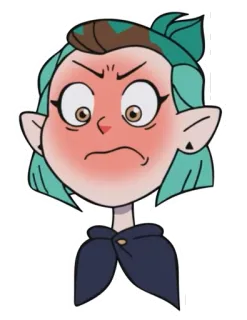 😡 Amity Blight The Owl House Hoạt hình, Tức giận, Khó chịu, Không hài lòng telegram sticker