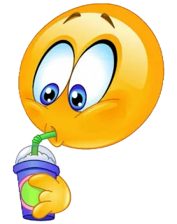 🍧 Emoji, Boire, Boisson, Granité, Dessin animé, Joyeux whatsapp sticker