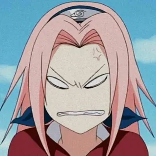 🍥 Sakura Haruno Naruto Аниме, Сакура, Харуно, Злая, Ниндзя telegram sticker