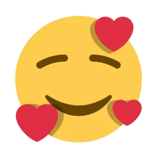 🥰 emoji, heart, love, face, happy telegram sticker