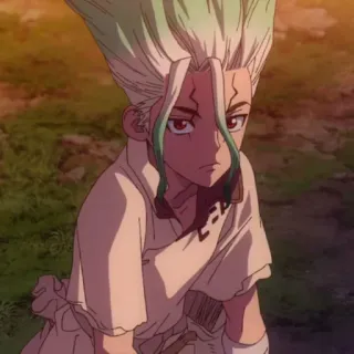 Senku Ishigami By (@Miyukotto) whatsapp stickers